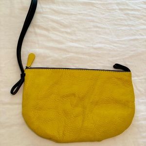 Fun yellow wristlet